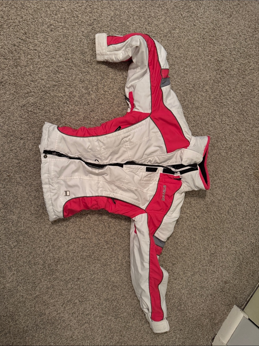 Ski & Snow Jacket - White with Pink Accent